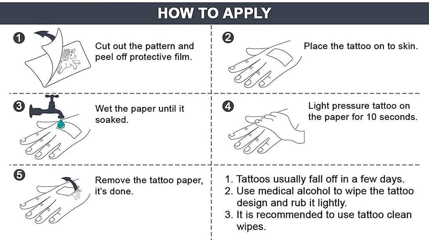 30-Sheet 250th Anniversary Patriotic Tattoo & Face Sticker Pack 6