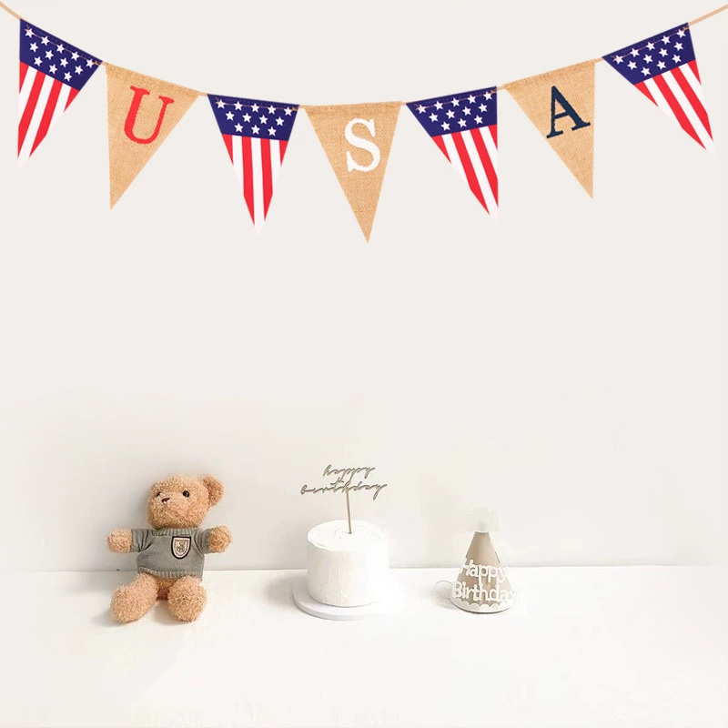 USA 250th Anniversary Patriotic Bunting Flag Bulk - Independence Day Party Decoration Pennant Banner Wholesale
